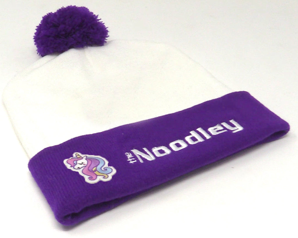 LED Light Up Glow Unicorn Beanie Hat with Pom Gifts for Girls Kids and Boys (One Size)