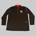 NFL Cleveland Browns Quarter Zip Pullover Shirt Long Sleeve XXL Brown 1802969