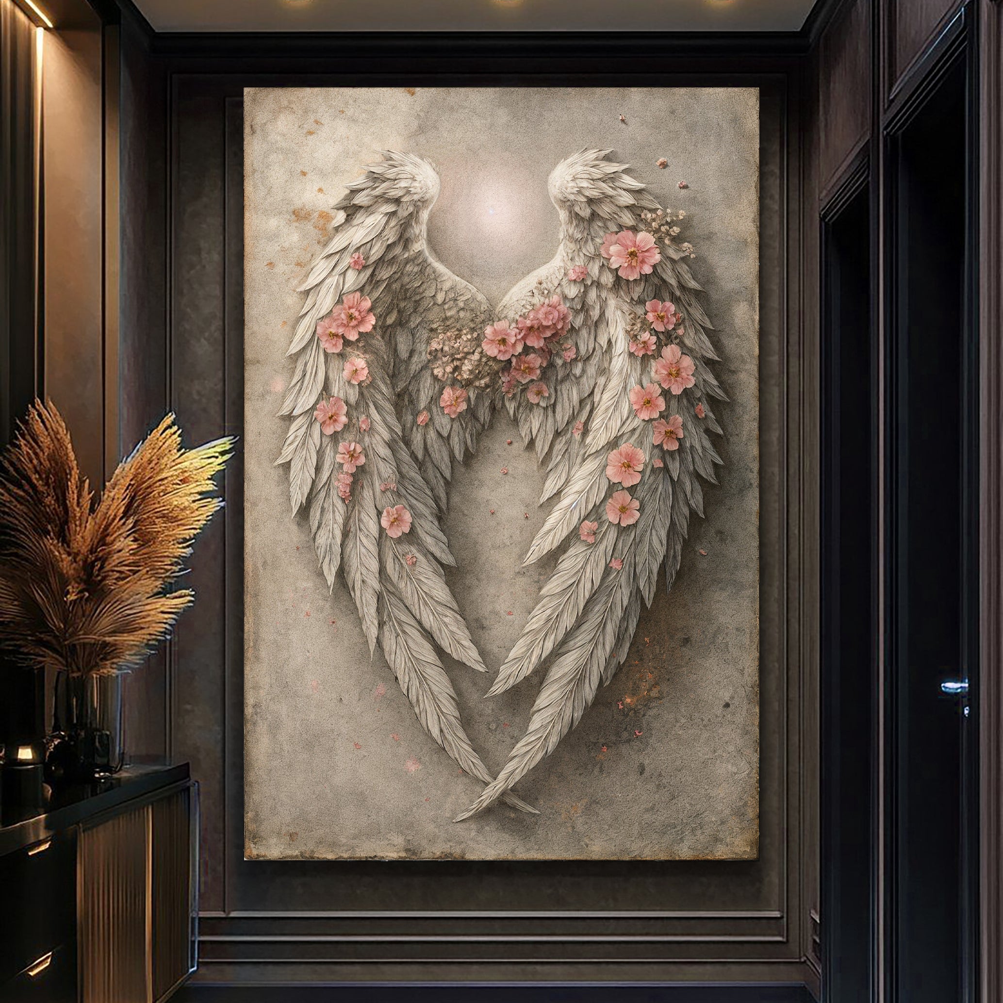 Abstract Blooming Wings Wall Art
