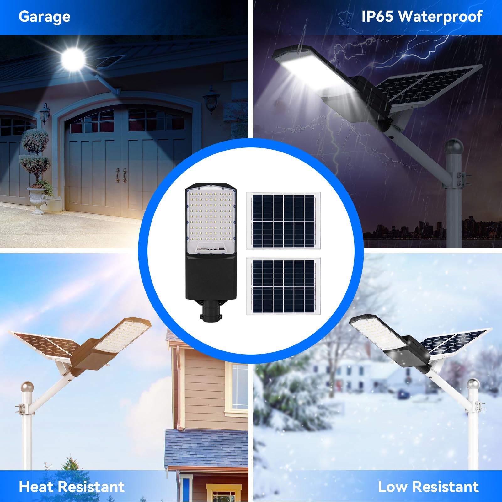 1500W solar street light with 20ft /16ft pole