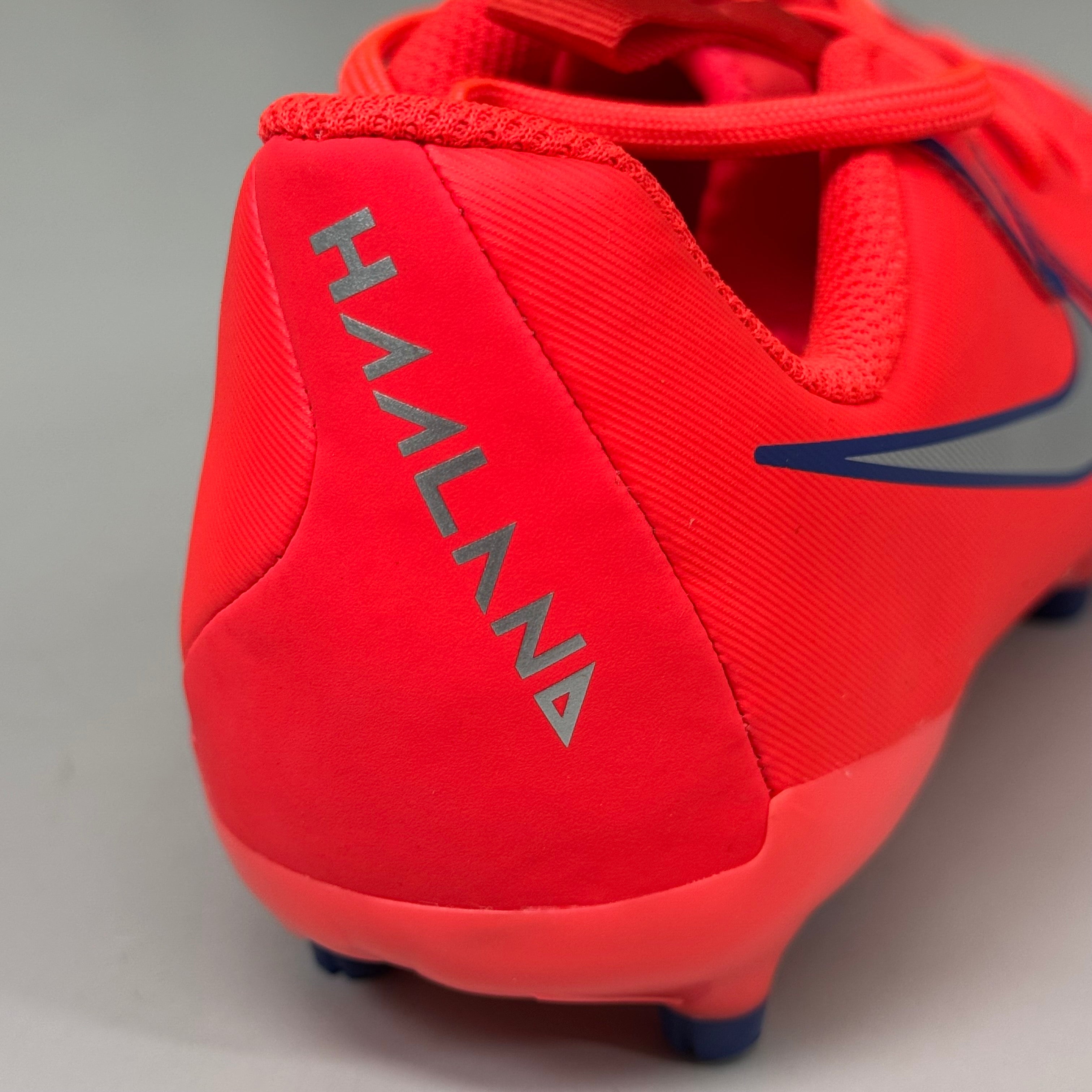 NIKE Kids Cleat Phantom GX II Academy X Haaland FG/MG Sz 2y Bright Crimson As-is