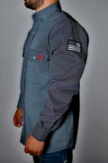 FR Pearl Snap Work Shirt - Shadow Black