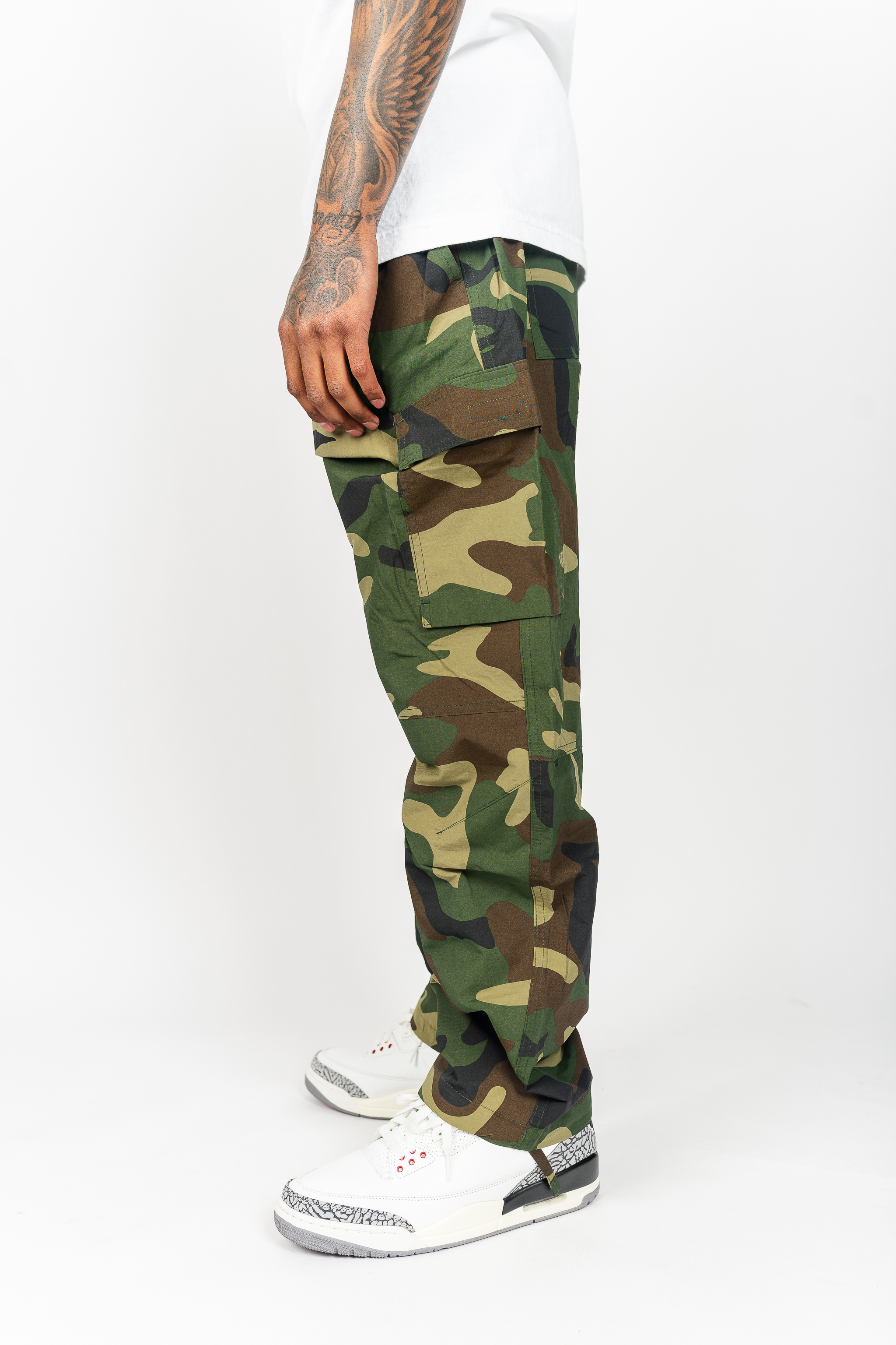 Windbreaker Nylon Cargo Pants