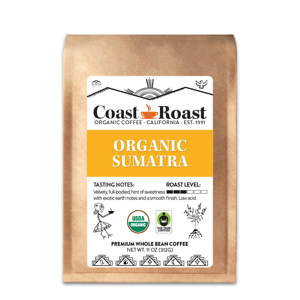 Organic Sumatra Whole Bean Coffee Single Origin