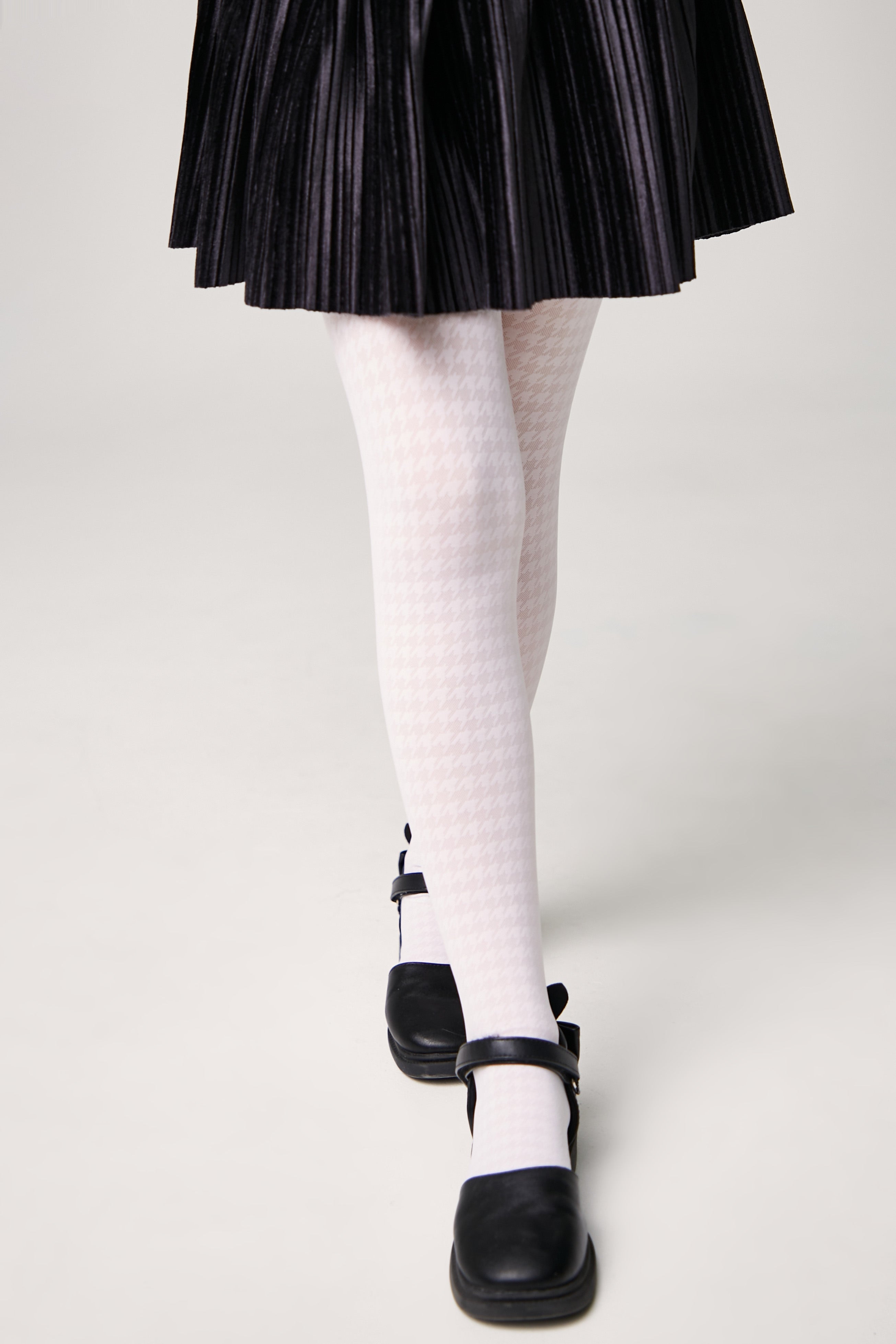 Conte Tights for girls Chanel 40 Den - Houndstooth Pattern