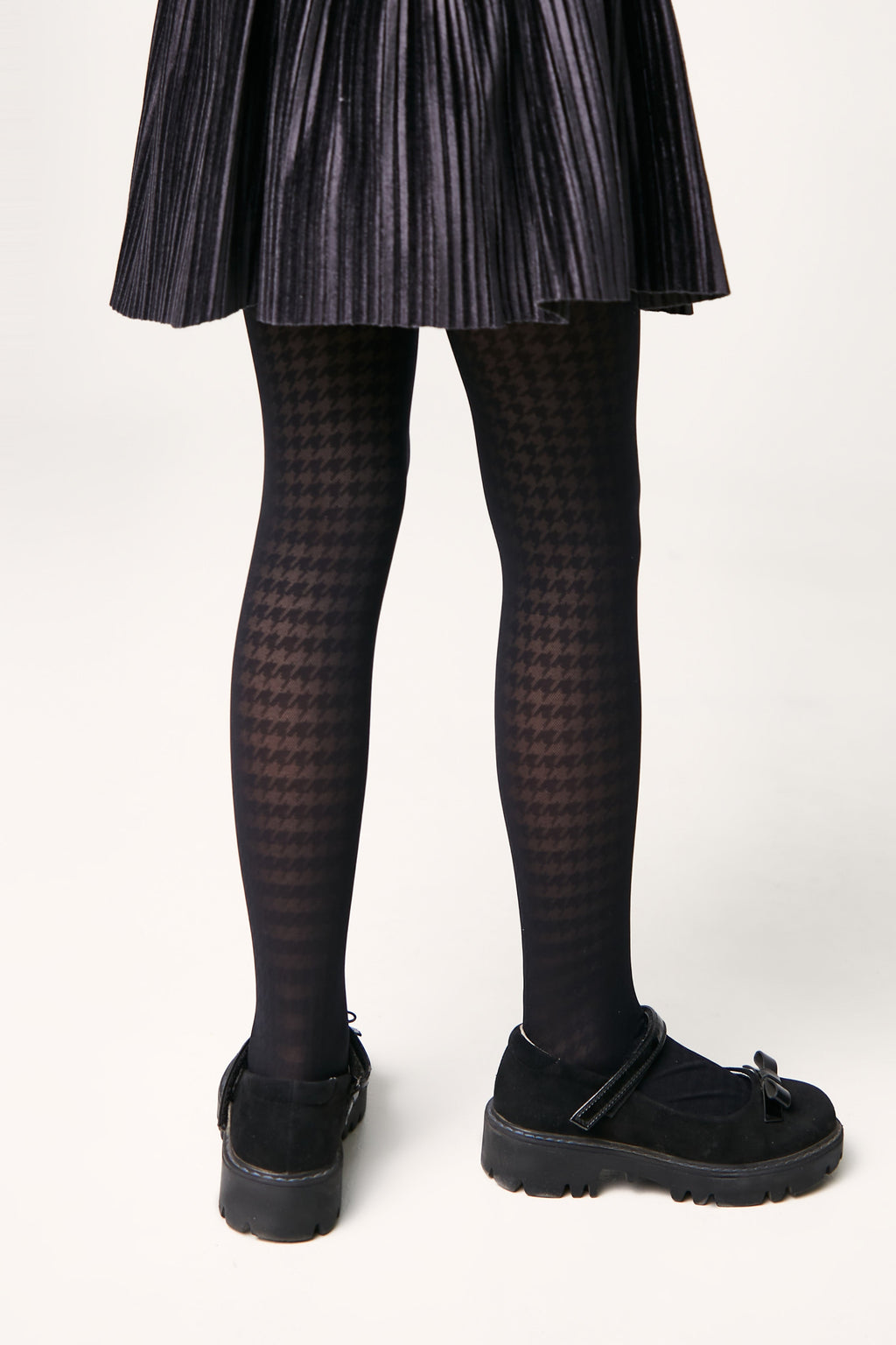Conte Tights for girls Chanel 40 Den - Houndstooth Pattern