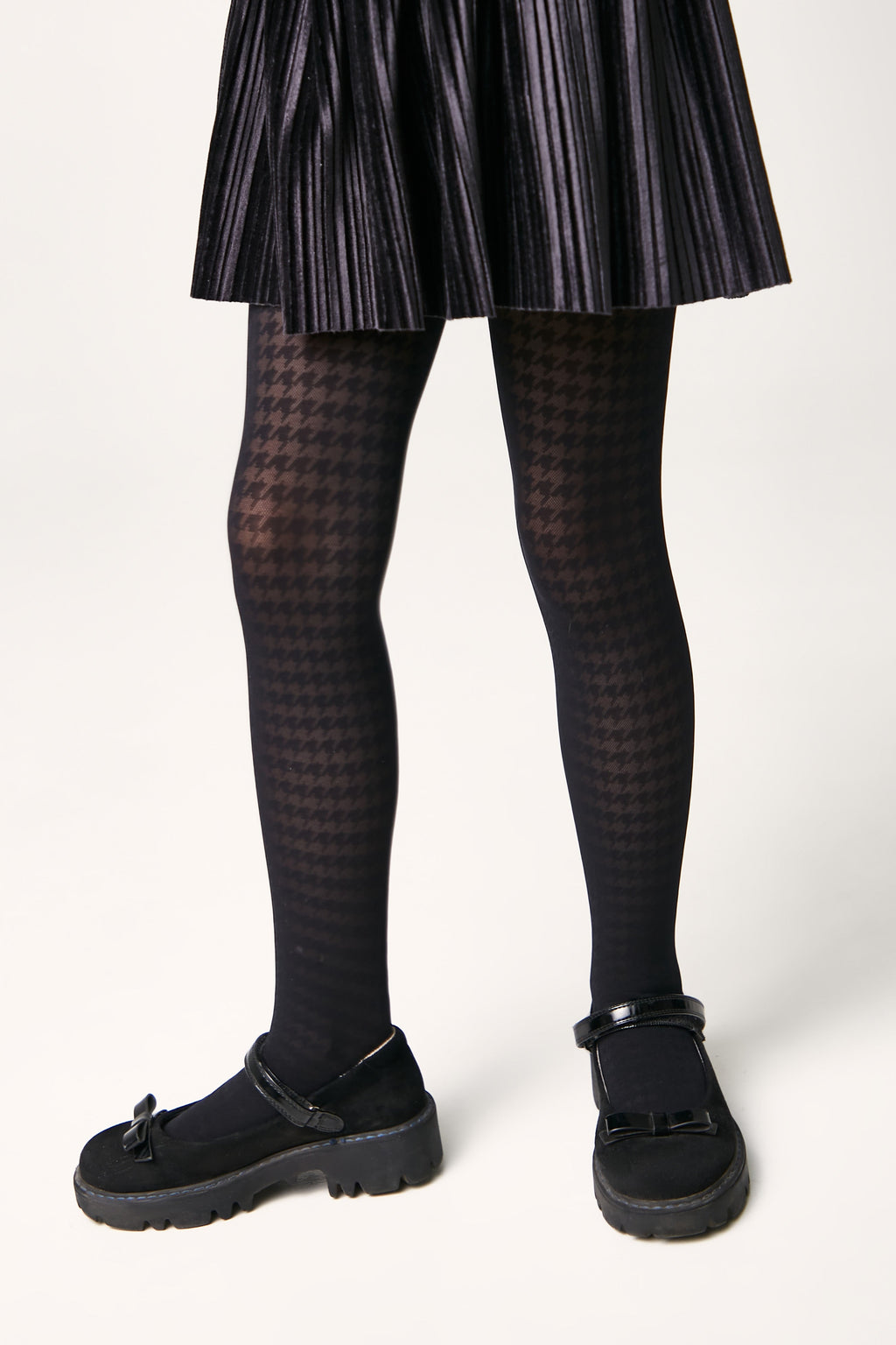 Conte Tights for girls Chanel 40 Den - Houndstooth Pattern