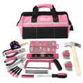 201 Piece Household Tool Kit in a Soft-Sided Tool Bag Pink - DT0020P