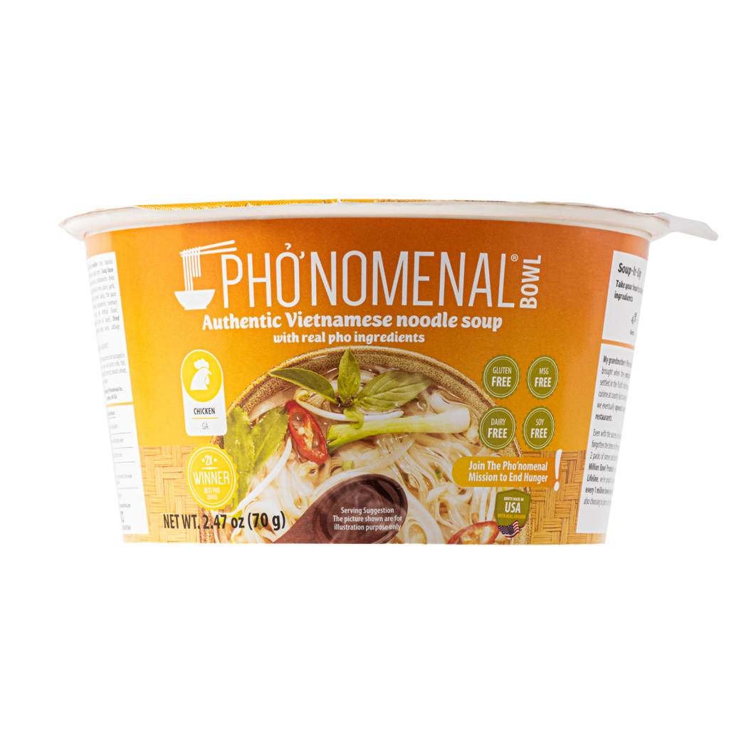 Pho’nomenal Bowl Instant Chicken Pho (Case of 6 Bowls)