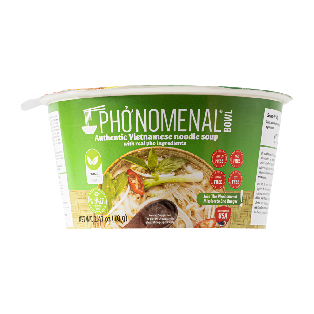 Pho’nomenal Bowl Instant Veggie Pho (Case of 6 Bowls)