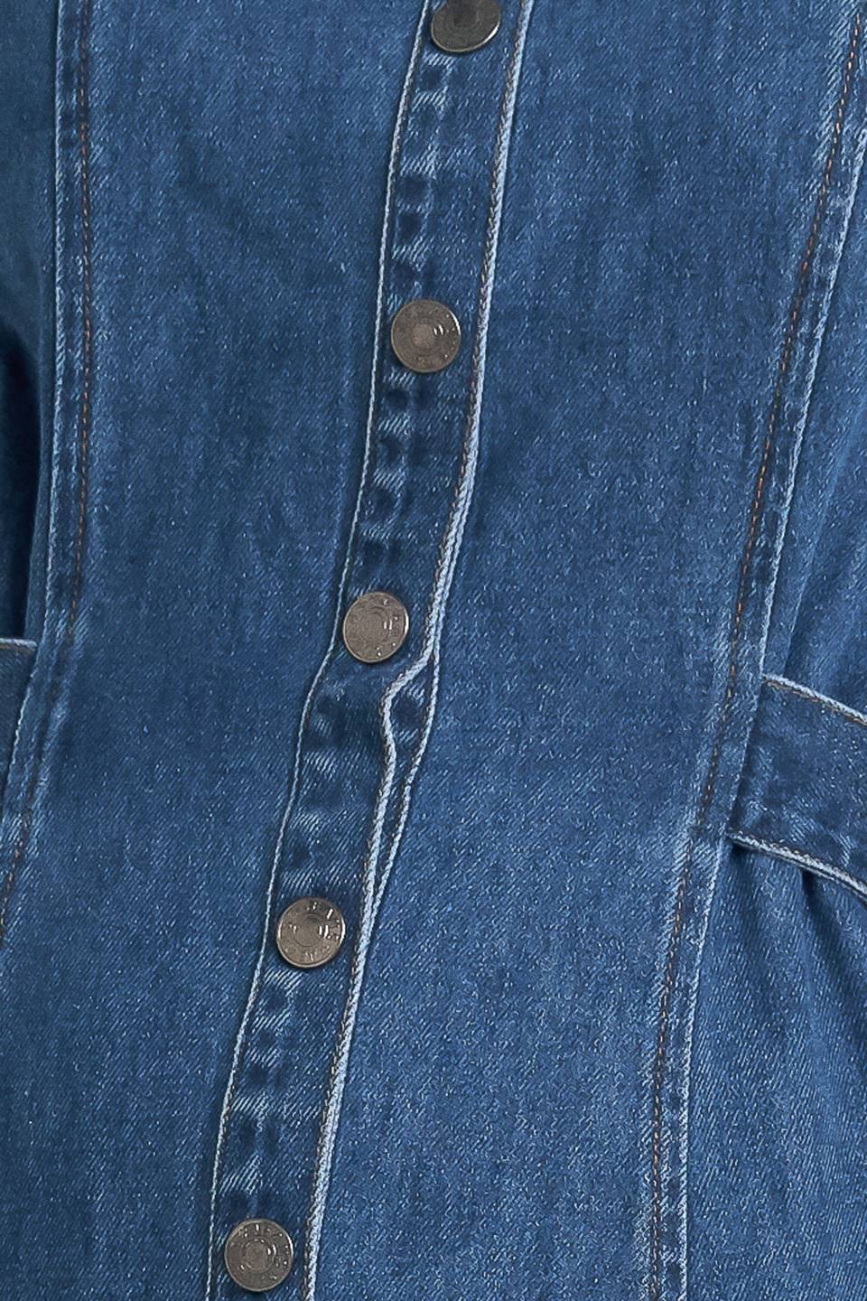 ICON VINTAGE DENIM MIDI DRESS