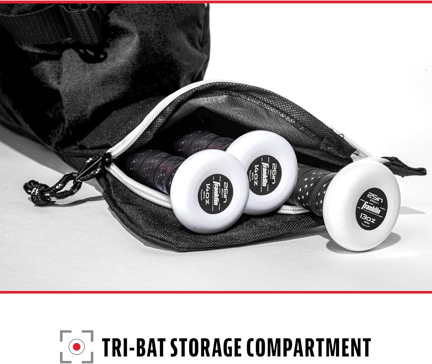 Franklin Sports Junior Baseball Equipment Bag - Stay Organized On and Off the Field