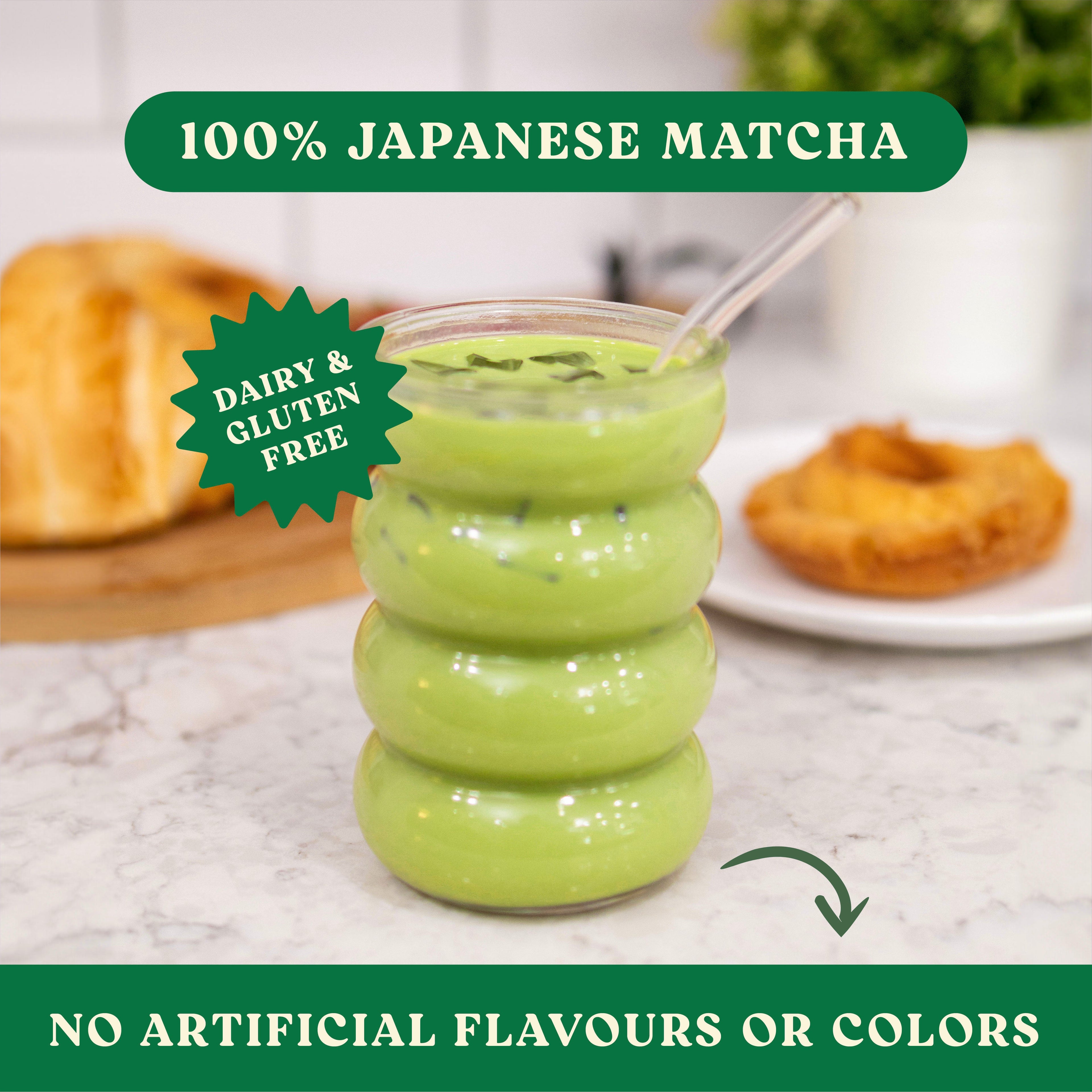 Harmony Matcha Vanilla – Premium Shade-Grown Japanese Matcha, Sweetened with Organic Sugar, 20 Servings