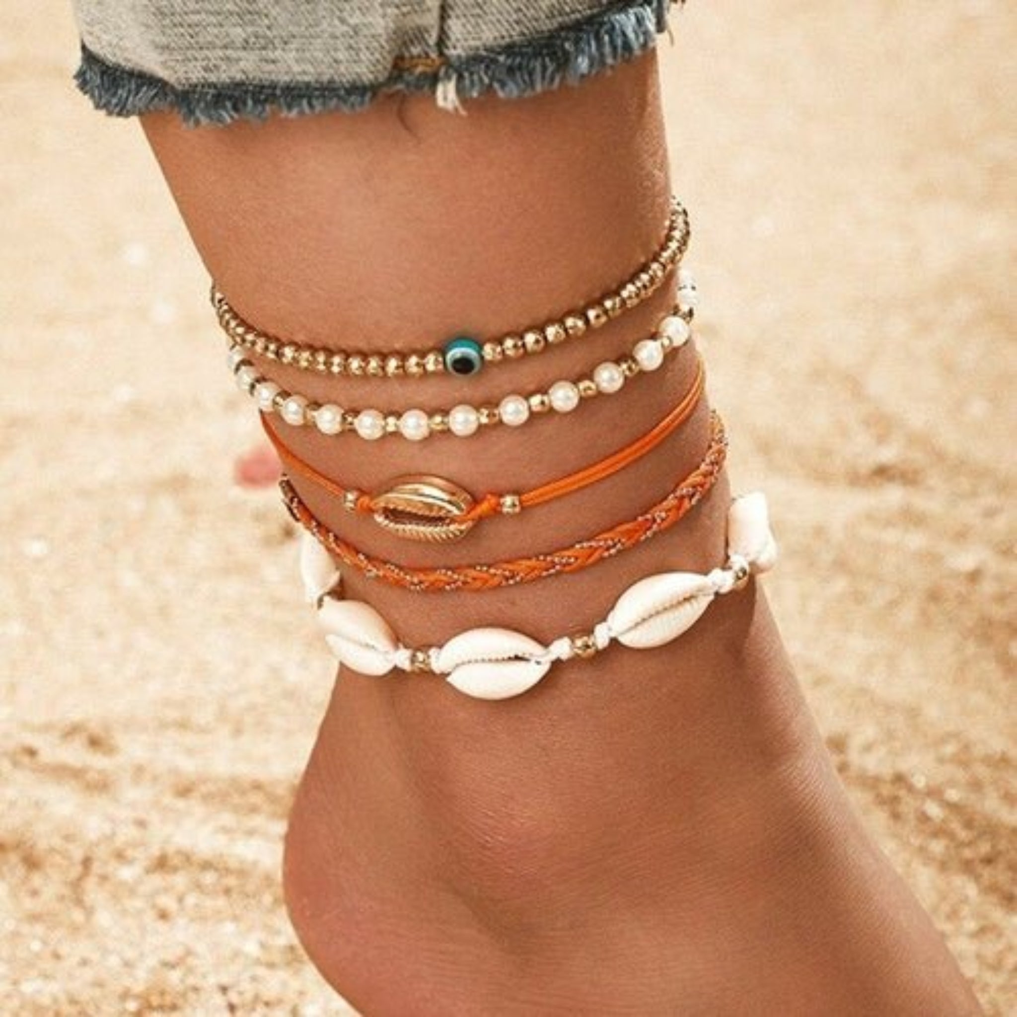 Golden Shore Anklet