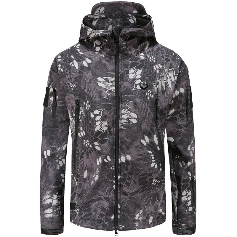 LITEGUEST 7-Zone Heated Camo Jacket Waterproof Outdoor for Winter