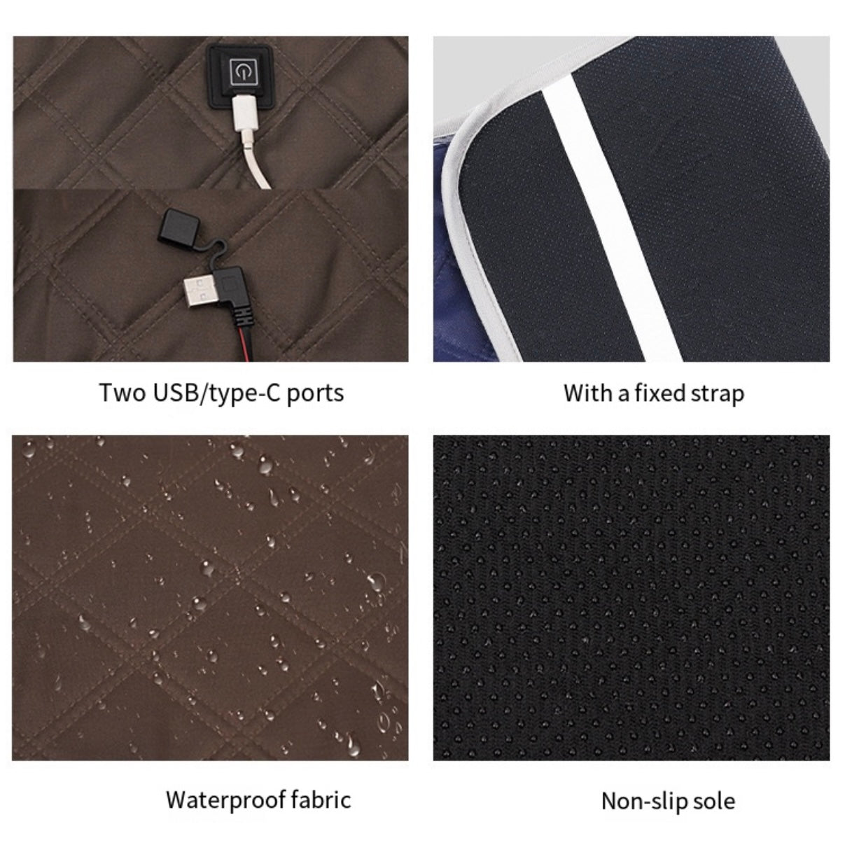 LITEGUEST Heated Seat Cushion Portable Warmth for Outdoor Use