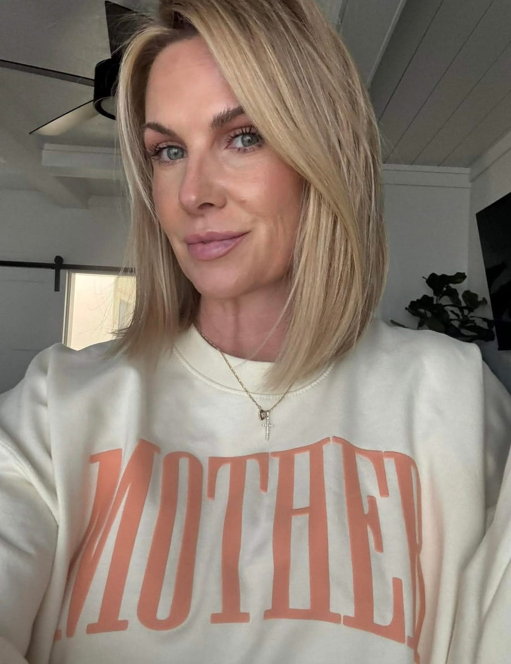 MOTHER - Coral Puff Print - Basic Fleece