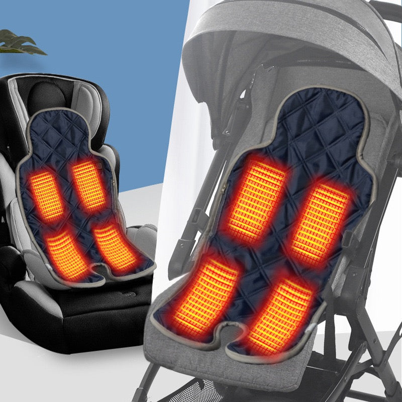 LITEGUEST USB Heated Stroller Seat Pad Smart Baby Car Seat Cushion