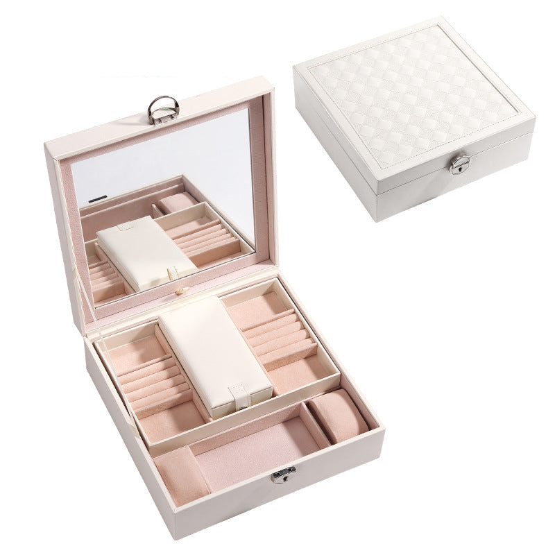 European-style high-end mirror and large capacity jewelry box