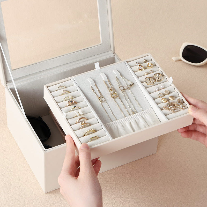 PU leather European style cosmetic case