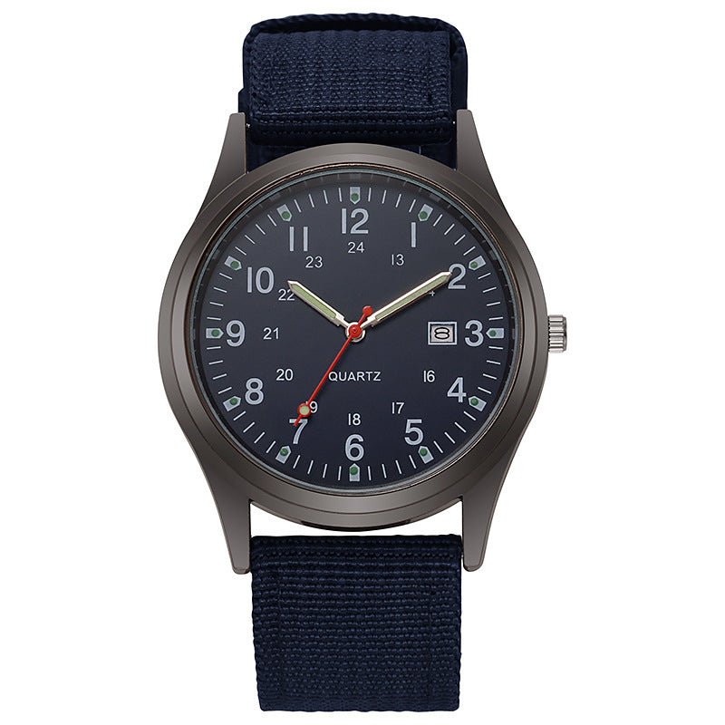 Canvas men's casual fashion gift watch, quartz watch