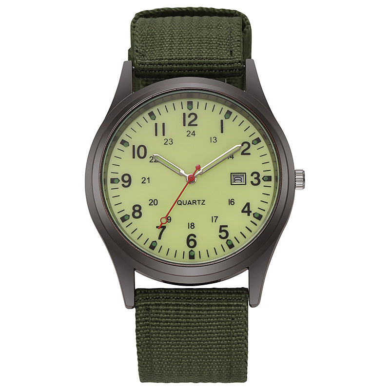 Canvas men's casual fashion gift watch, quartz watch
