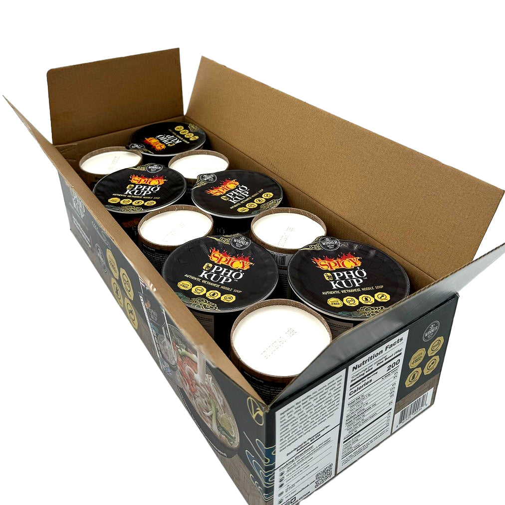 Pho Kup Instant Spicy Veggie Pho (Case of 10 Kups)