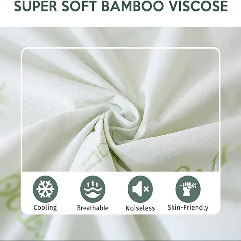 Aloe Vera Mattress Protector – Soft, Hypoallergenic Breathable Cover