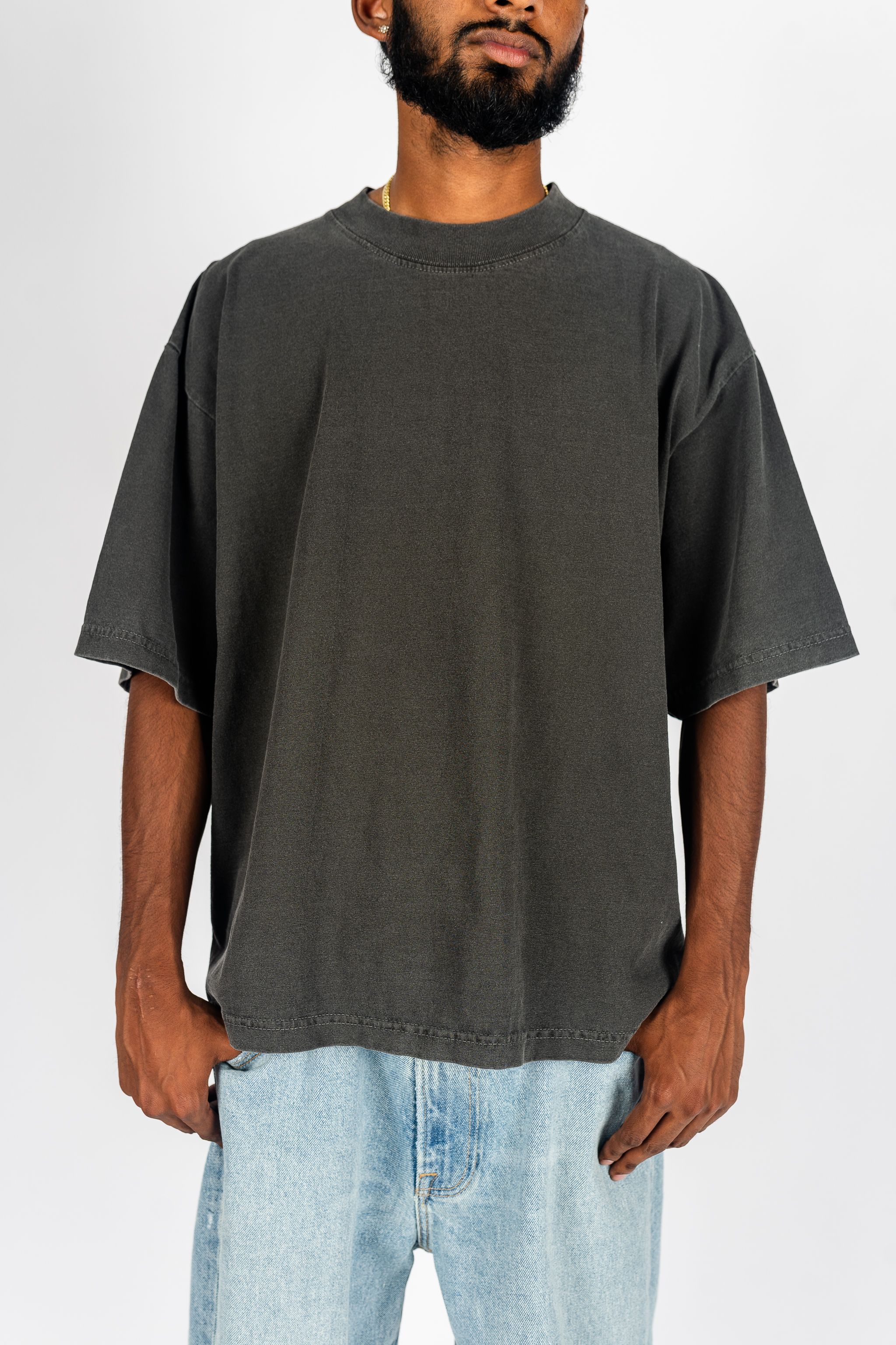 Garment Dye Drop Shoulder Shirt