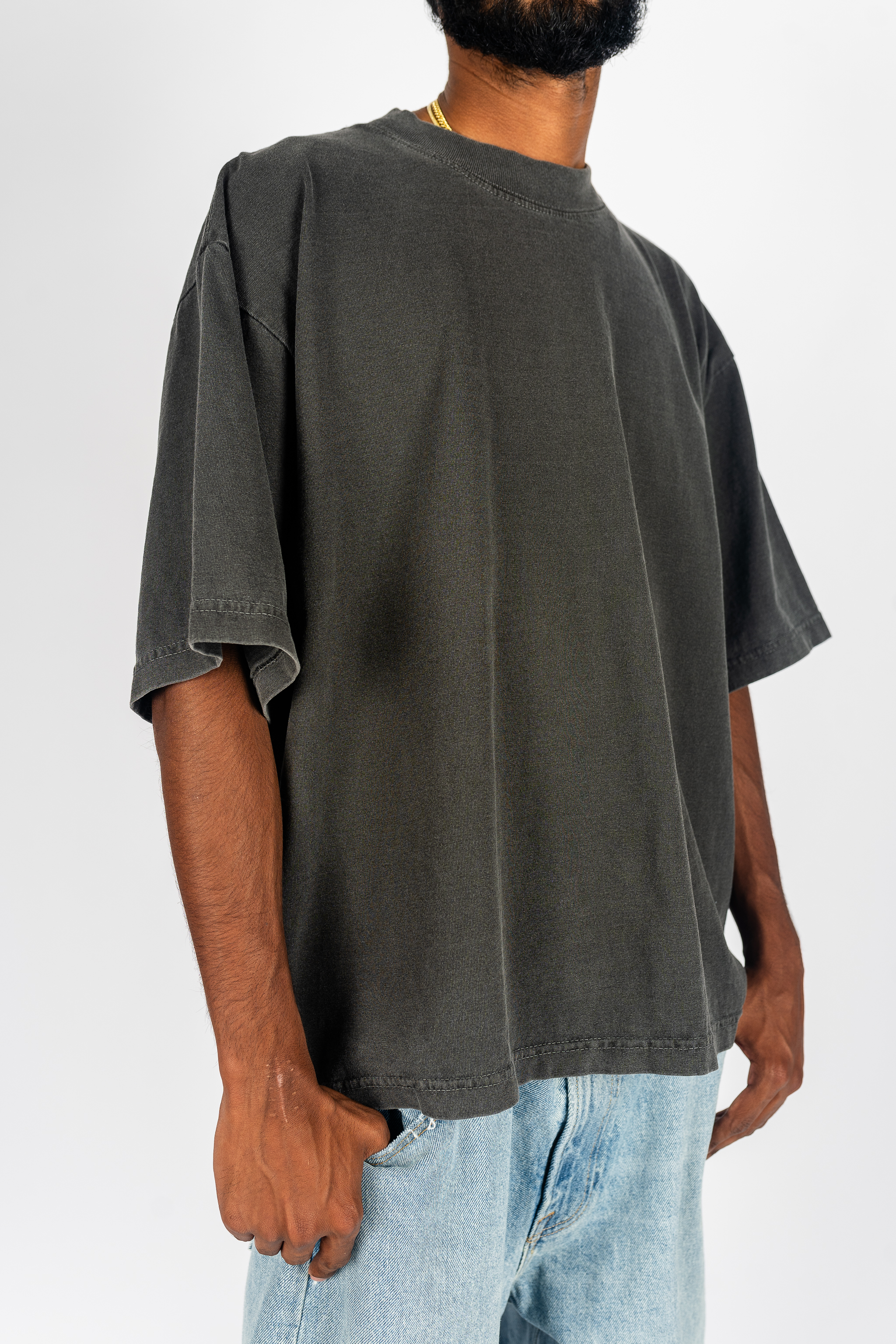 Garment Dye Drop Shoulder Shirt