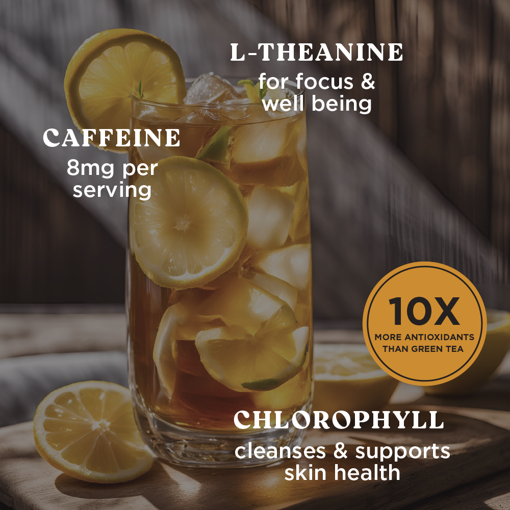 Harmony Matcha Honey Yuzu Tea With Ground Ginger – Premium Black Tea, Sweetened with Honey and Organic Sugar, 20 Servings