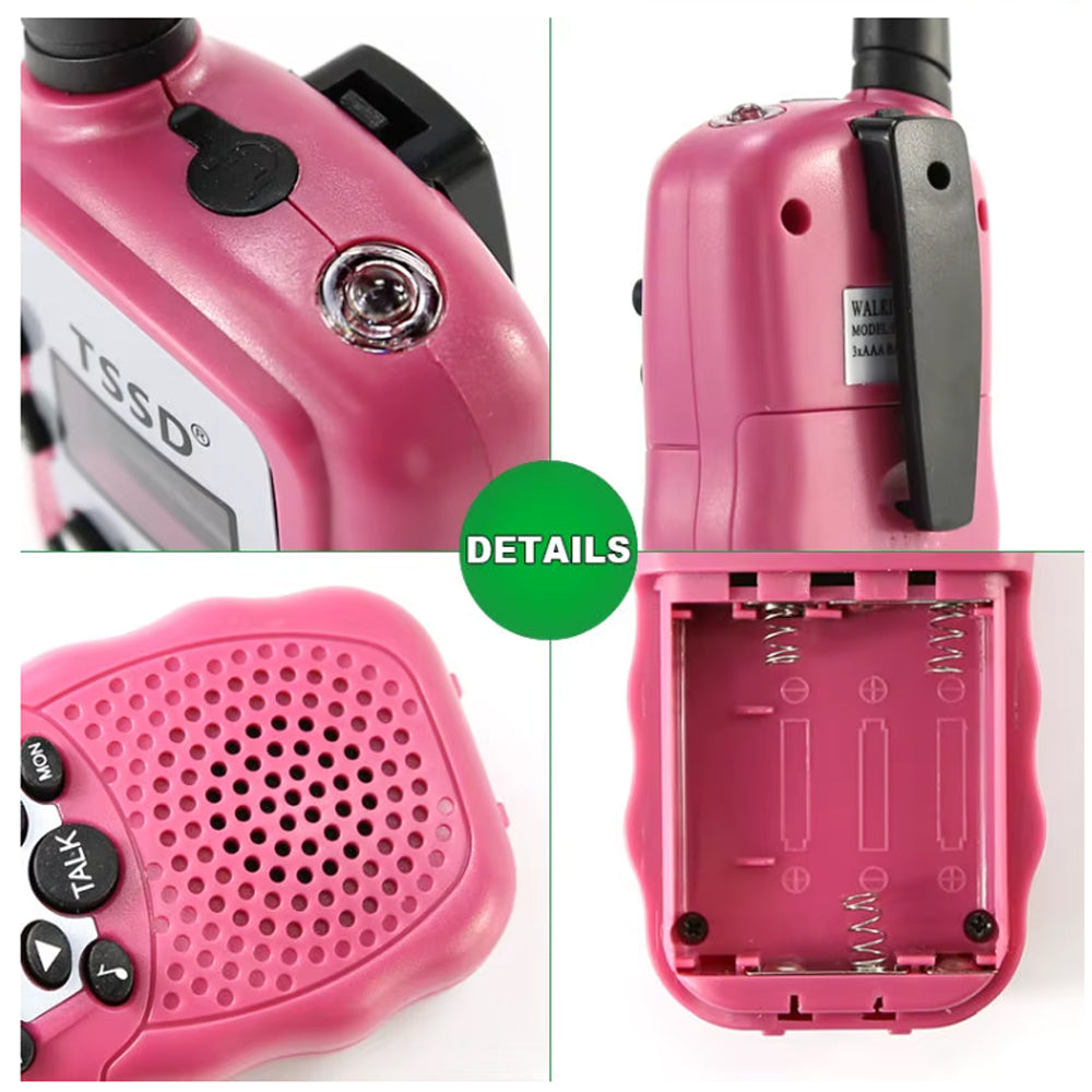 Walkie Talkies for Kids Wireless Pocket 2 Way Radio Toy Long Range for Camping Hiking Outdoor