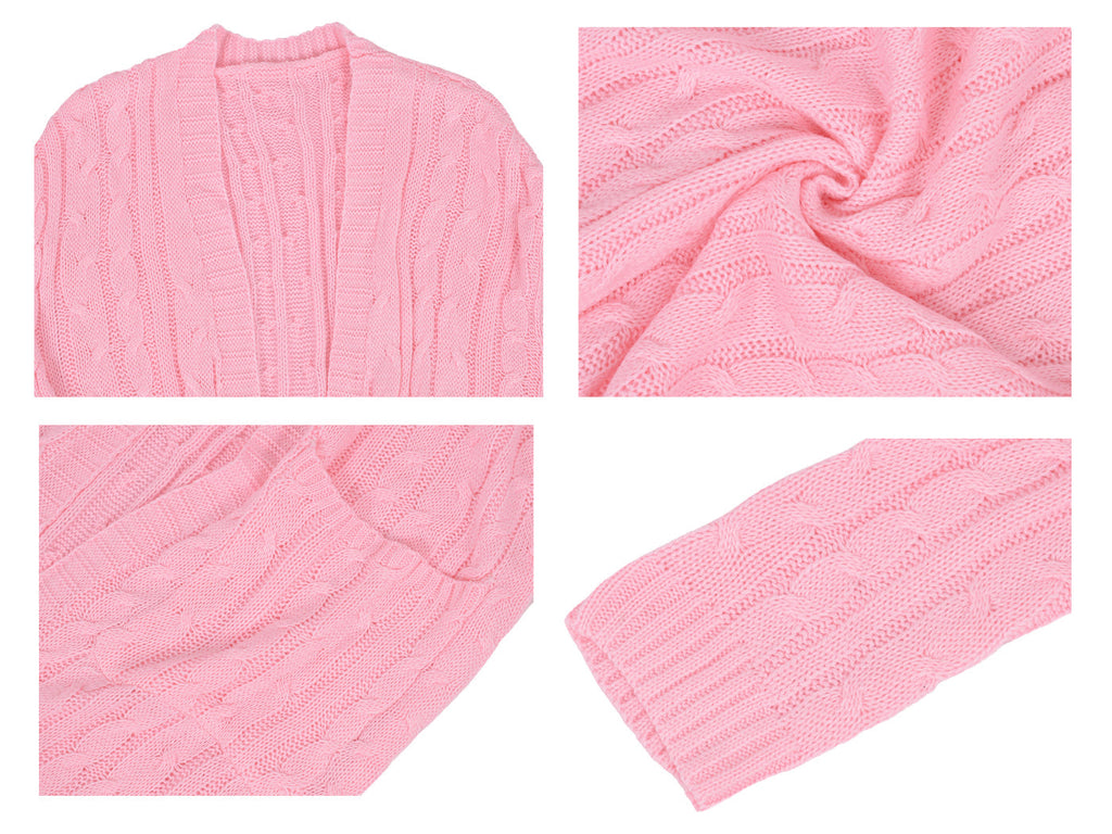 Knitted Long Sleeve Cardigan Sweater