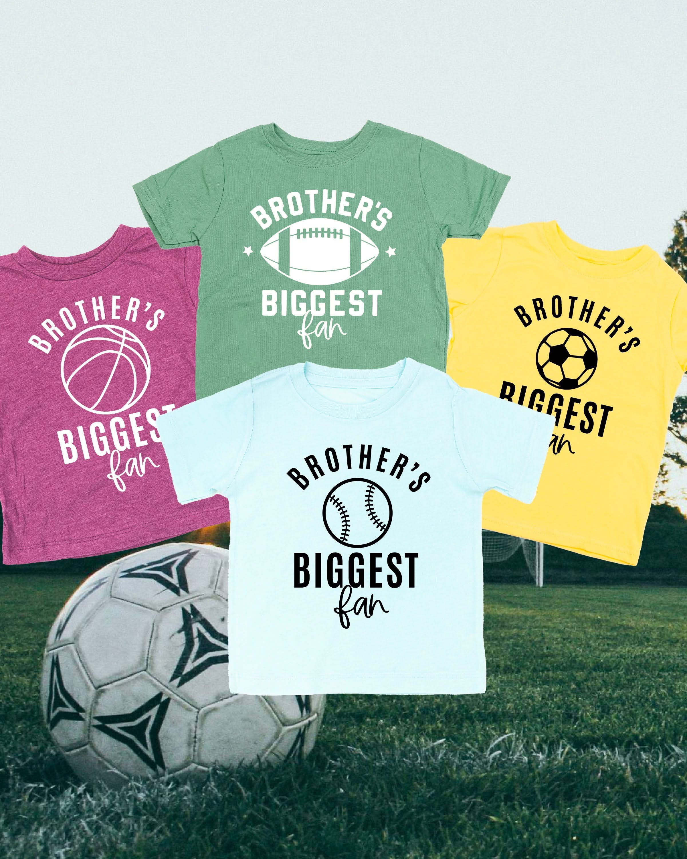 Brother's Biggest Fan - (Choose your Sport) - Child Tee