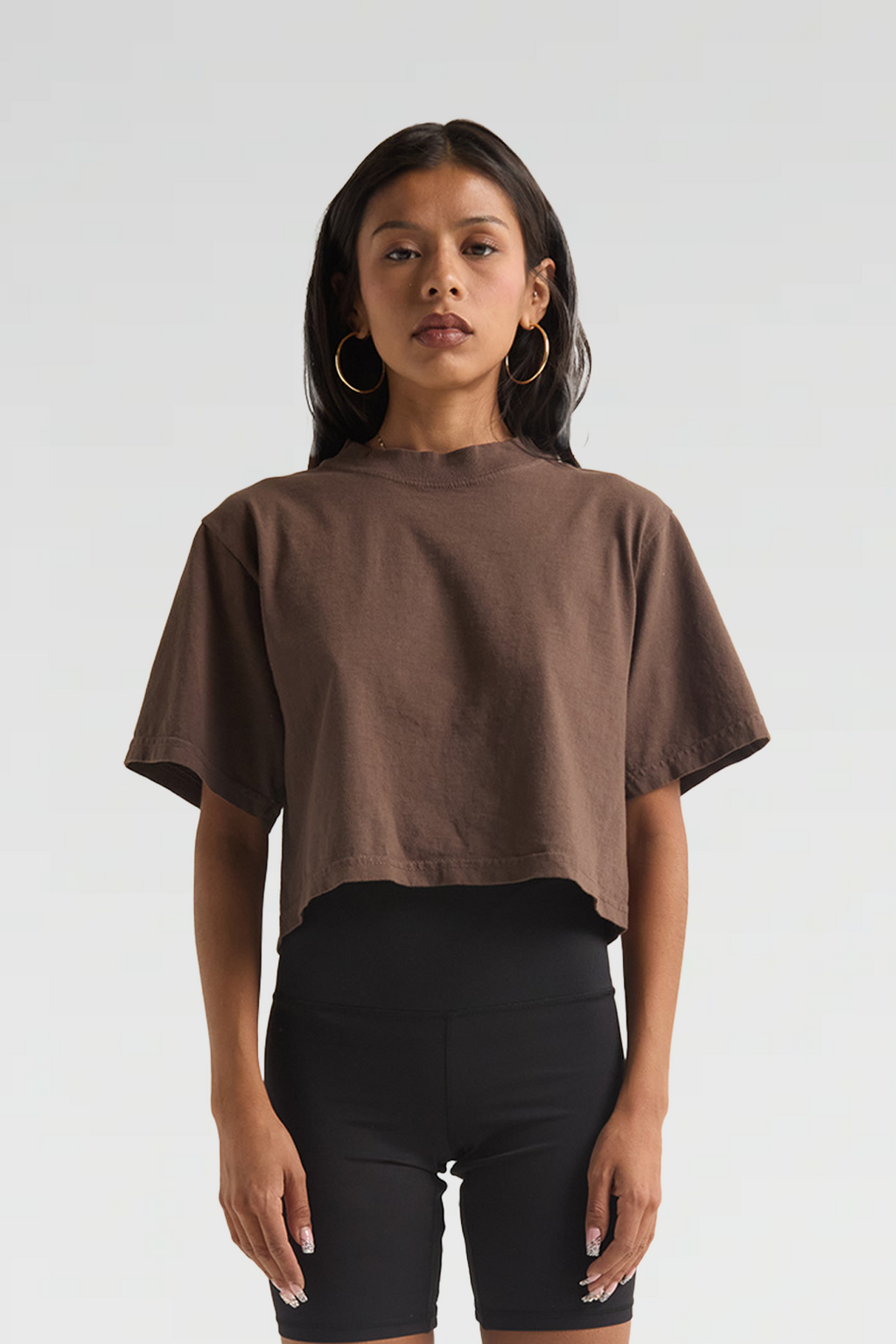 Womens Garment Dye Crop Top