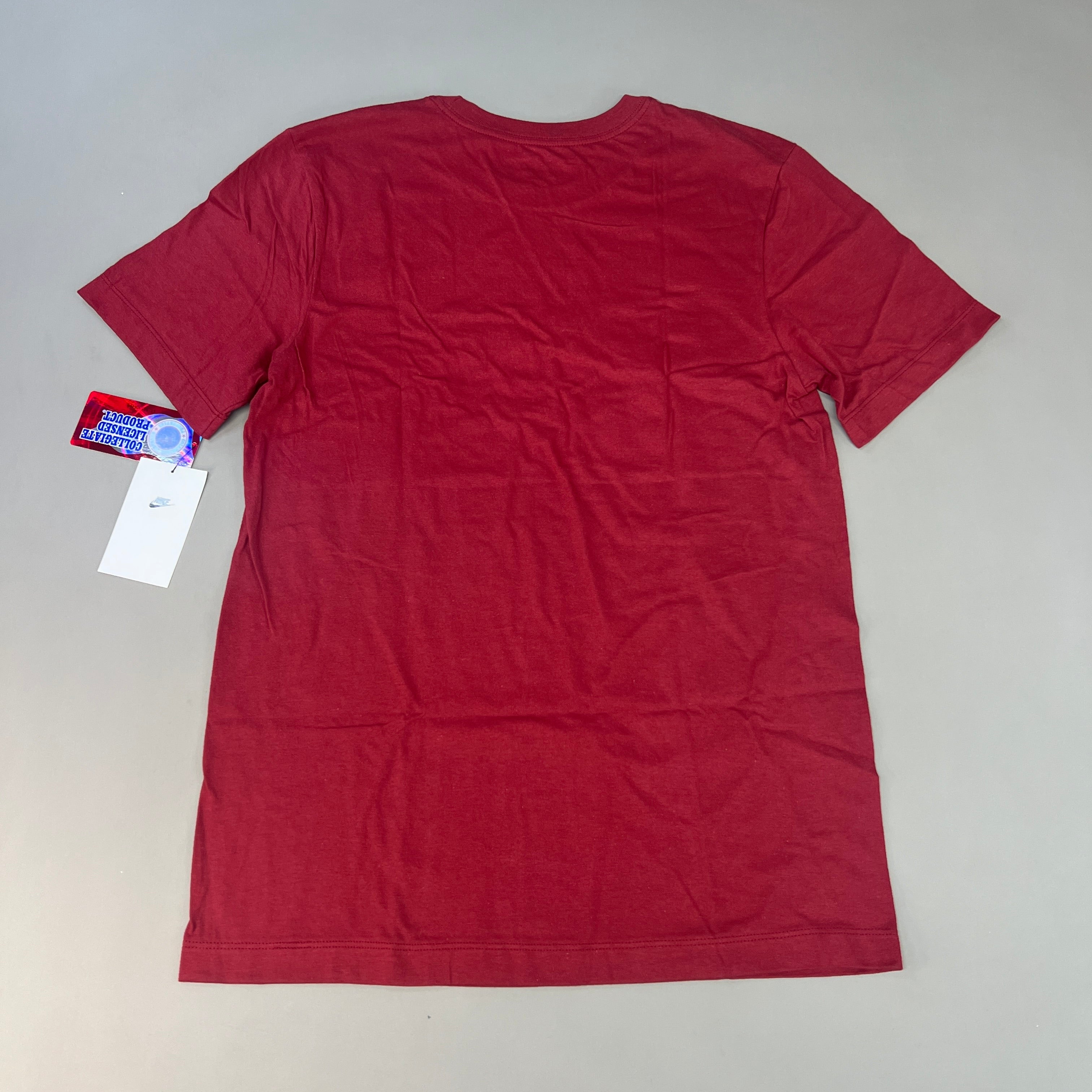 NIKE USC Trojans Essential Wordmark T-Shirt Men's Sz S Cardinal Red DD7163 (New)