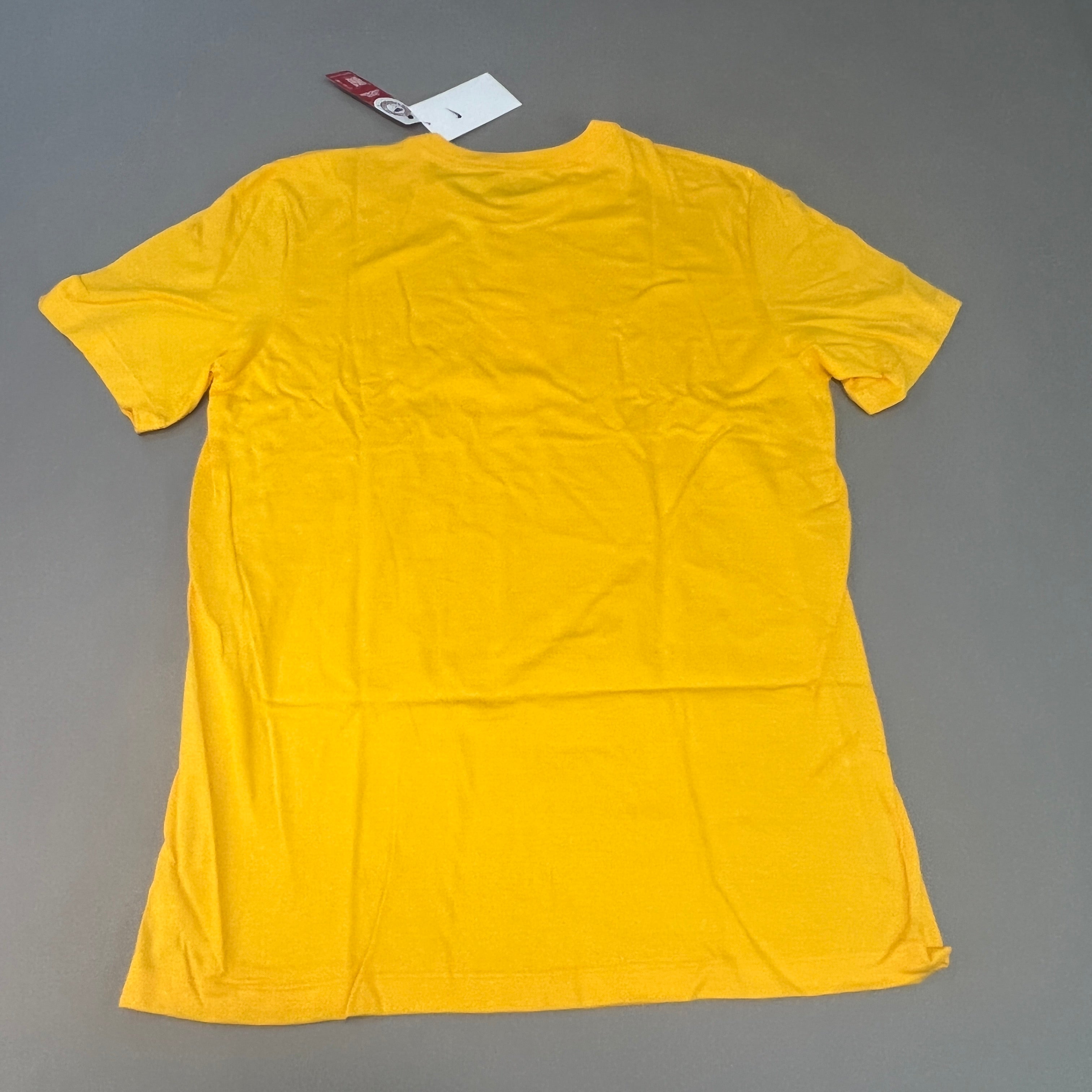 NIKE USC Trojans SC Interlock Logo T-Shirt Men's Sz M Gold/Yellow DD7280-739 (New)