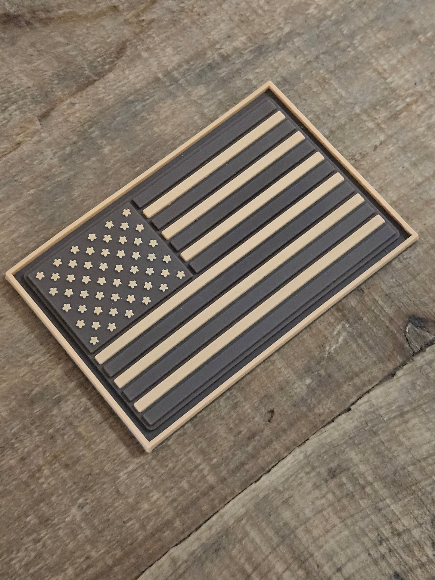Dark Alternate American Flag PVC Patches