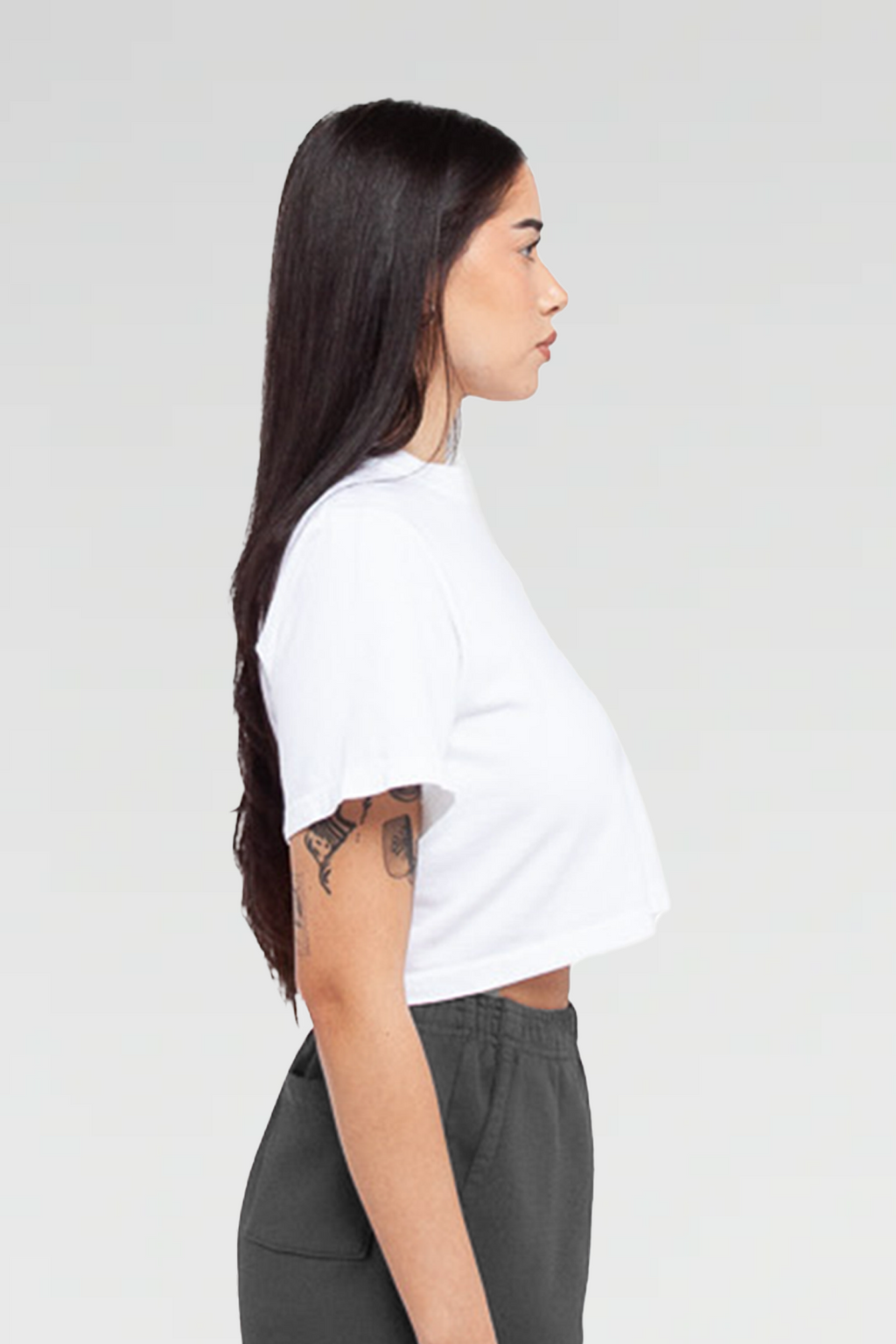 Womens Garment Dye Crop Top